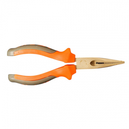 Clește cu cioc ascuțit 8” (205 mm), ergonomic, portocaliu/gri,ecoleduri [2]