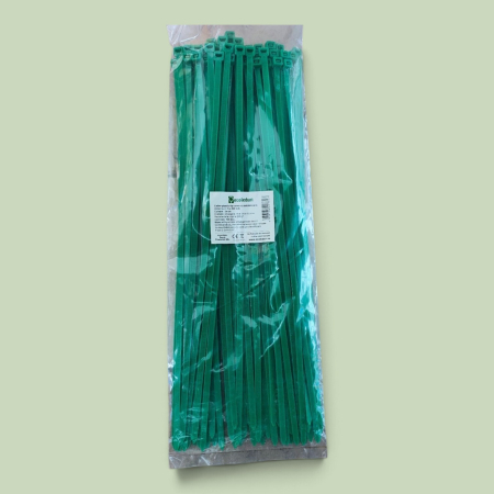Scule / utile / sonerii/ rulete - Coliere plastic autoblocante verzi 5x300 mm set 100 buc Ecoleduri