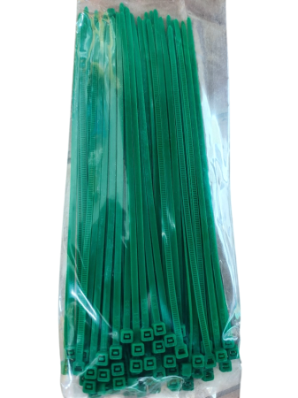 Coliere plastic autoblocante verzi 4x200 mm set 100 buc Ecoleduri [1]