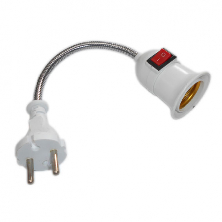 Ştechere/Stecher adaptor - DULIE CU STECHER SI INTRERUPATOR, 20 CM