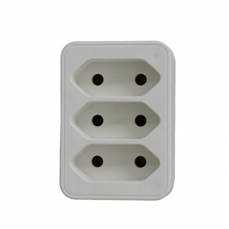 Aparataj şi accesorii - Adaptor triplu multipriza cu 3 posturi plat YW-7376