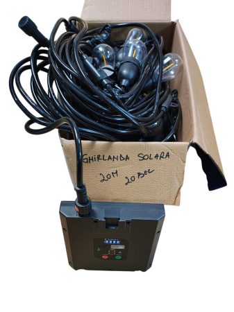 Ghirlanda solara LED 20m 20 becuri S14 filament lumina calda exterior [5]