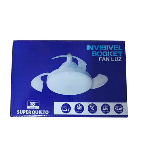 Lampă LED E27 18W cu ventilator și palete retractabile, 12W, telecomandă, 3 viteze, lumină reglabilă 3000K-6500K [8]
