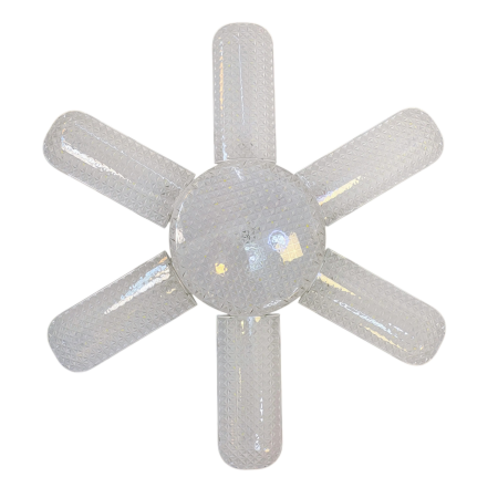 Lampă LED E27 65W cu 6 brațe pliabile transparente 9000K [6]