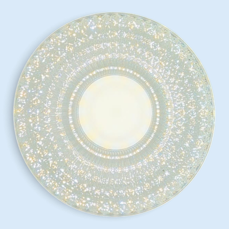 Lampă LED UFO 48W 3 culori caldă neutră rece cu dispersor transparent [2]