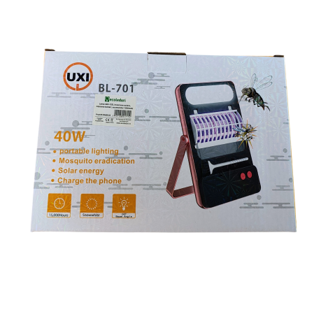 Lampă solară LED anti-țânțari BL-701 40W cu grilă 1800V, încărcare solară USB și Power Bank [9]