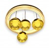 Lustre - Lustra led ajustabila circulara cu 4 globuri 64W 3000K/4000K/6500K A133