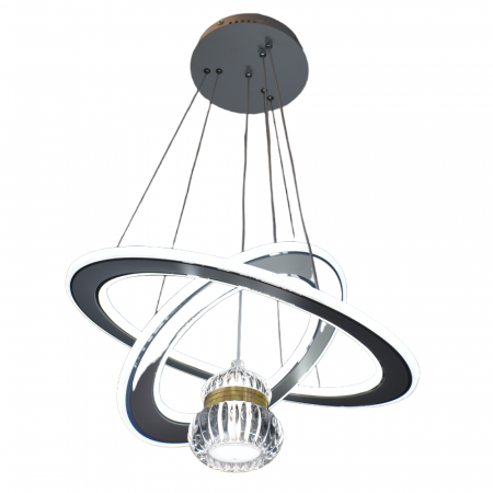 Lustre - Lustra led circulara tip pendul 114W  3000K/4000K/6500K 7809