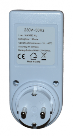 Priza programabila digitala, 3500W, 16A [1]