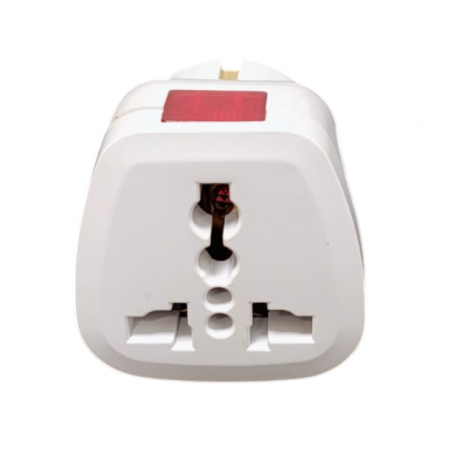 Ştechere/Stecher adaptor - Stecher adaptor universal cu LED rosu si contacte cupru