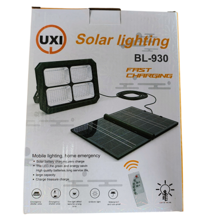 Proiector LED solar BL-930 cu 288 LED, panou solar detașabil, telecomandă și funcție Power Bank ecoleduri [8]