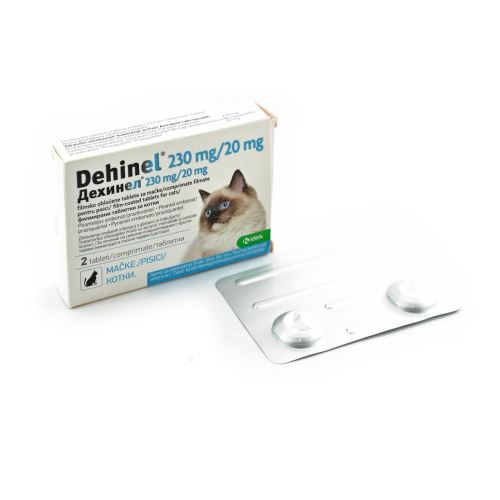 Antiparazitar intern pisici, DEHINEL CAT 230MG/20MG 2TBL [1]