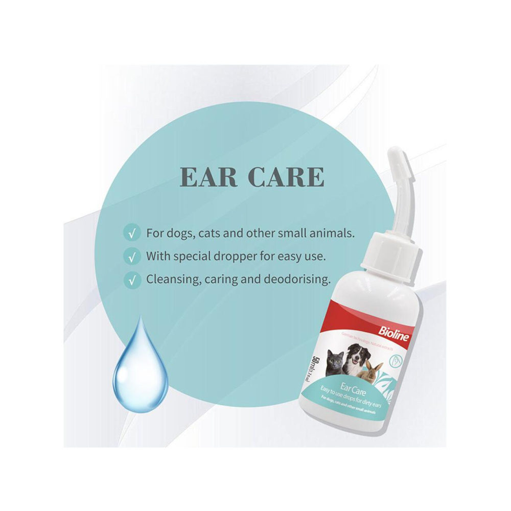Bioline Soluție Curățare Urechi pentru Câini și Pisici 50 ml – Igienă, Curățare Delicată & Eliminare Mirosuri [3]