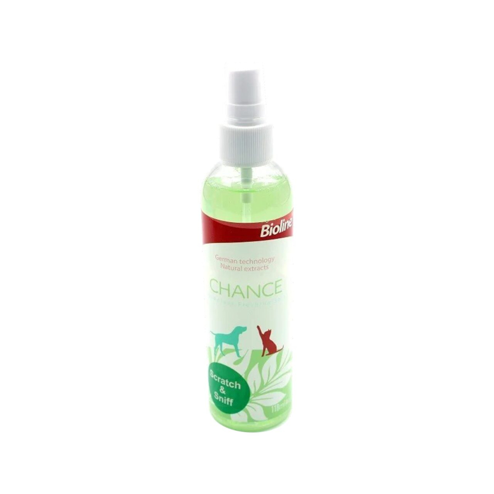 BIOLINE SPRAY ODORIZANT ANTIZGARIAT CHANCE PENTRU CAINI SI PISICI 118ML [1]