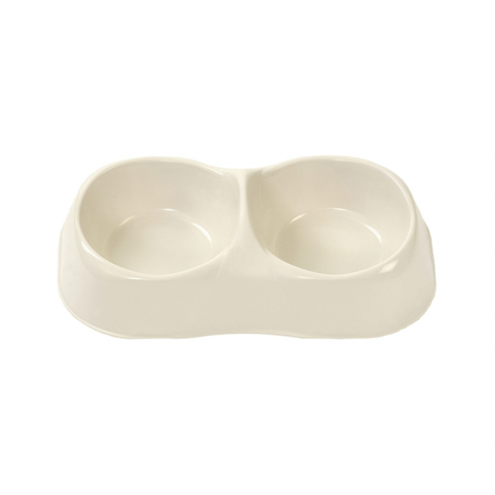 CASTRON DIN PLASTIC PENTRU CAINI SI PISICI MPS MAYA DUBLU L WHITE [1]