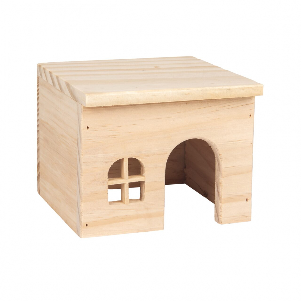 CASUTA DIN LEMN PENTRU HAMSTERI MODY S FLAMINGO 15x14x11.5CM [1]
