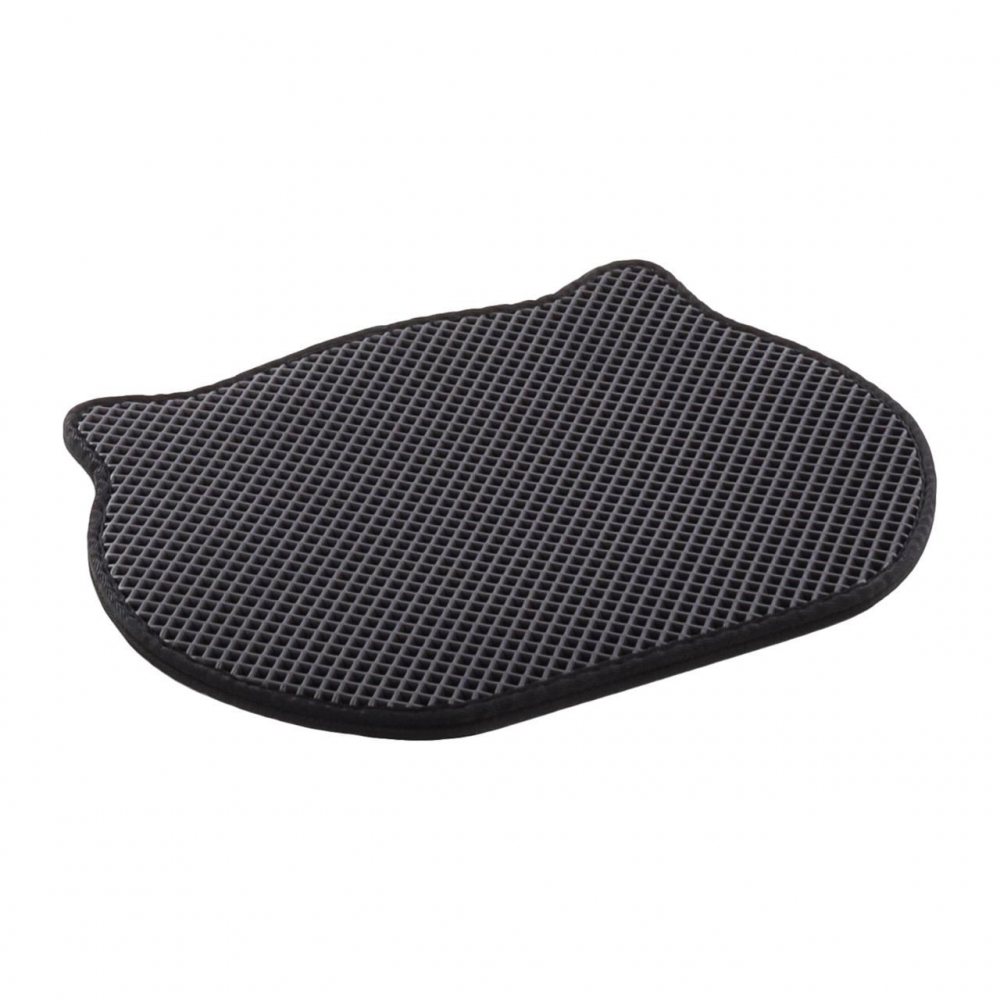 Covoras colector de nisip pentru litiera pisicii, negru, 50 X 40cm [2]