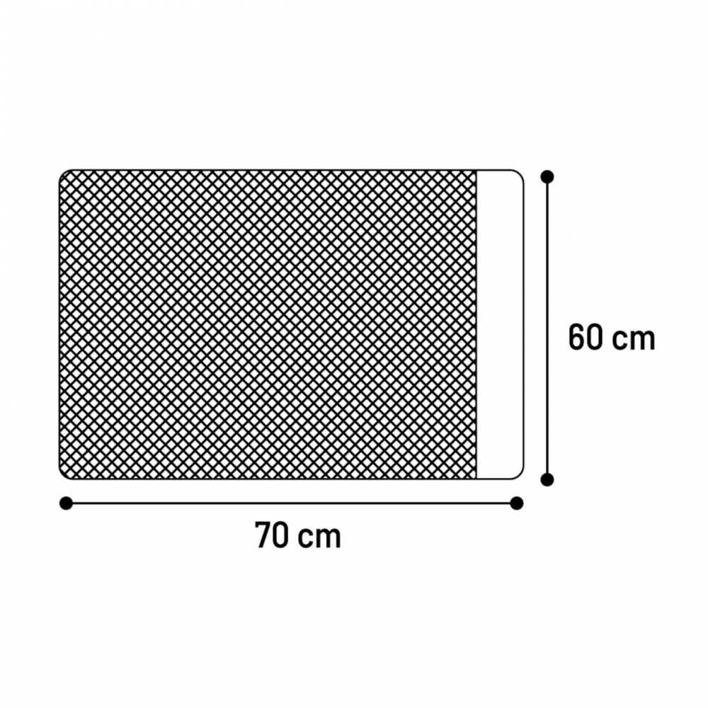 Covoras colector de nisip pentru litiera pisicii, negru, 70 X 60cm [4]