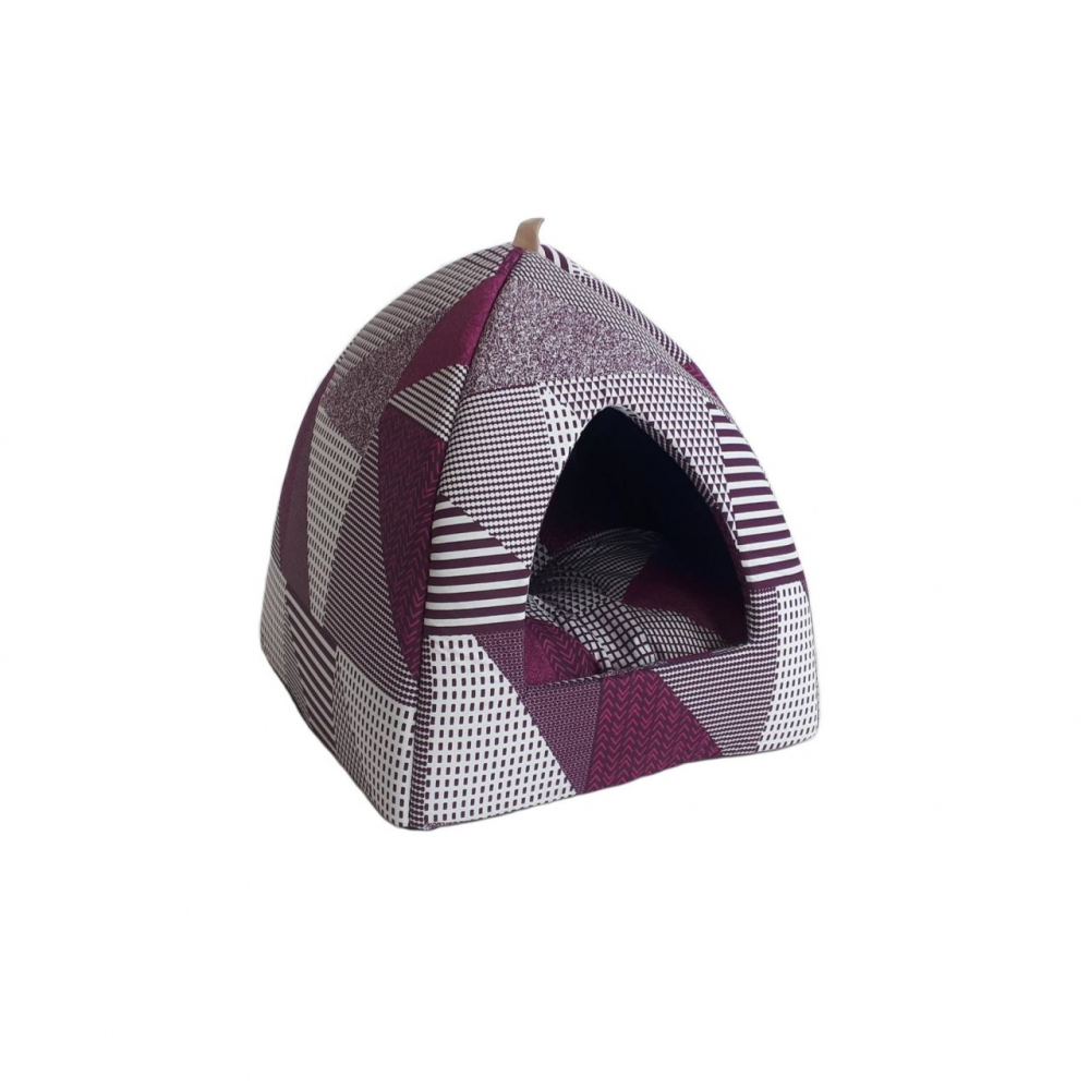 CULCUS TEXTIL PENTRU CAINI SI PISICI IGLU VEGA L PURPLE 43X43X38/60003912 [1]