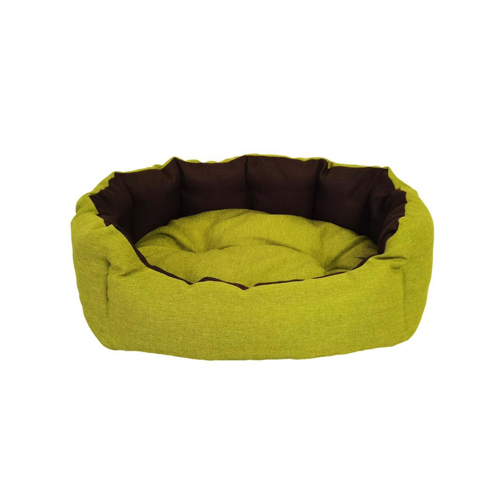 CULCUS TEXTIL PENTRU CAINI SI PISICI ORIONE S BROWN YELLOW GREEN 48x38x17 CM [1]