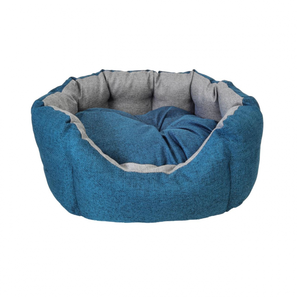 CULCUS TEXTIL PENTRU CAINI SI PISICI ORIONE S GREY-BLUE 48x38x17 CM [1]