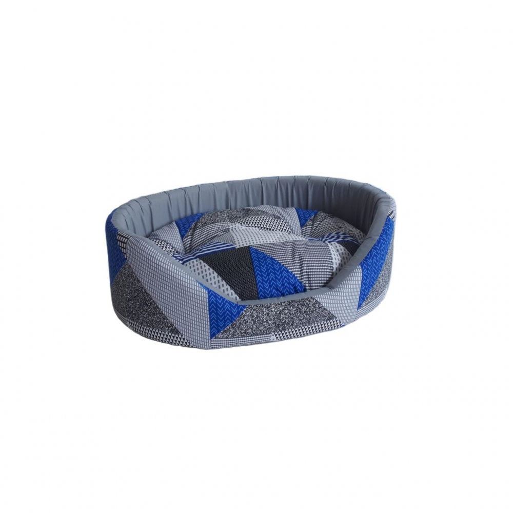 CULCUS TEXTIL PENTRU CAINI SI PISICI TAURUS 1 BLUE-GREY 32X42X18/60002892 [1]