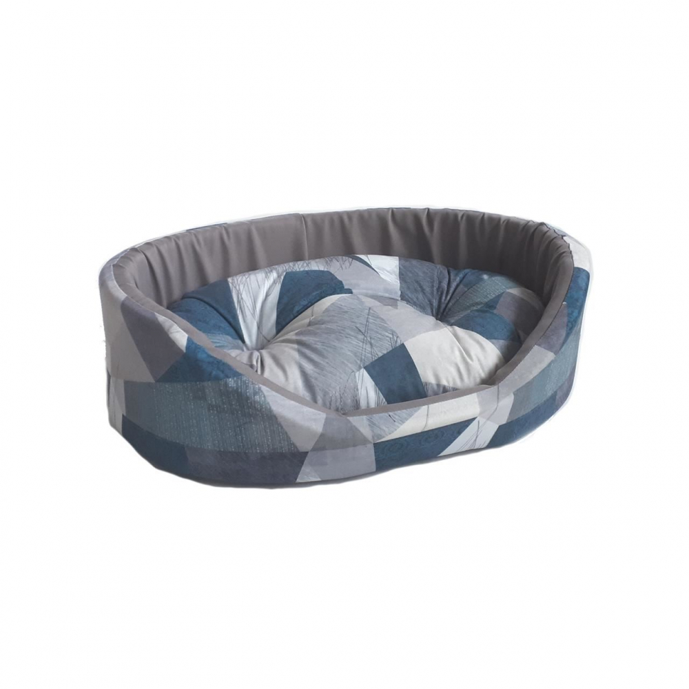CULCUS TEXTIL PENTRU CAINI SI PISICI TAURUS 4 GEO BLUE 60x73x20 CM [1]