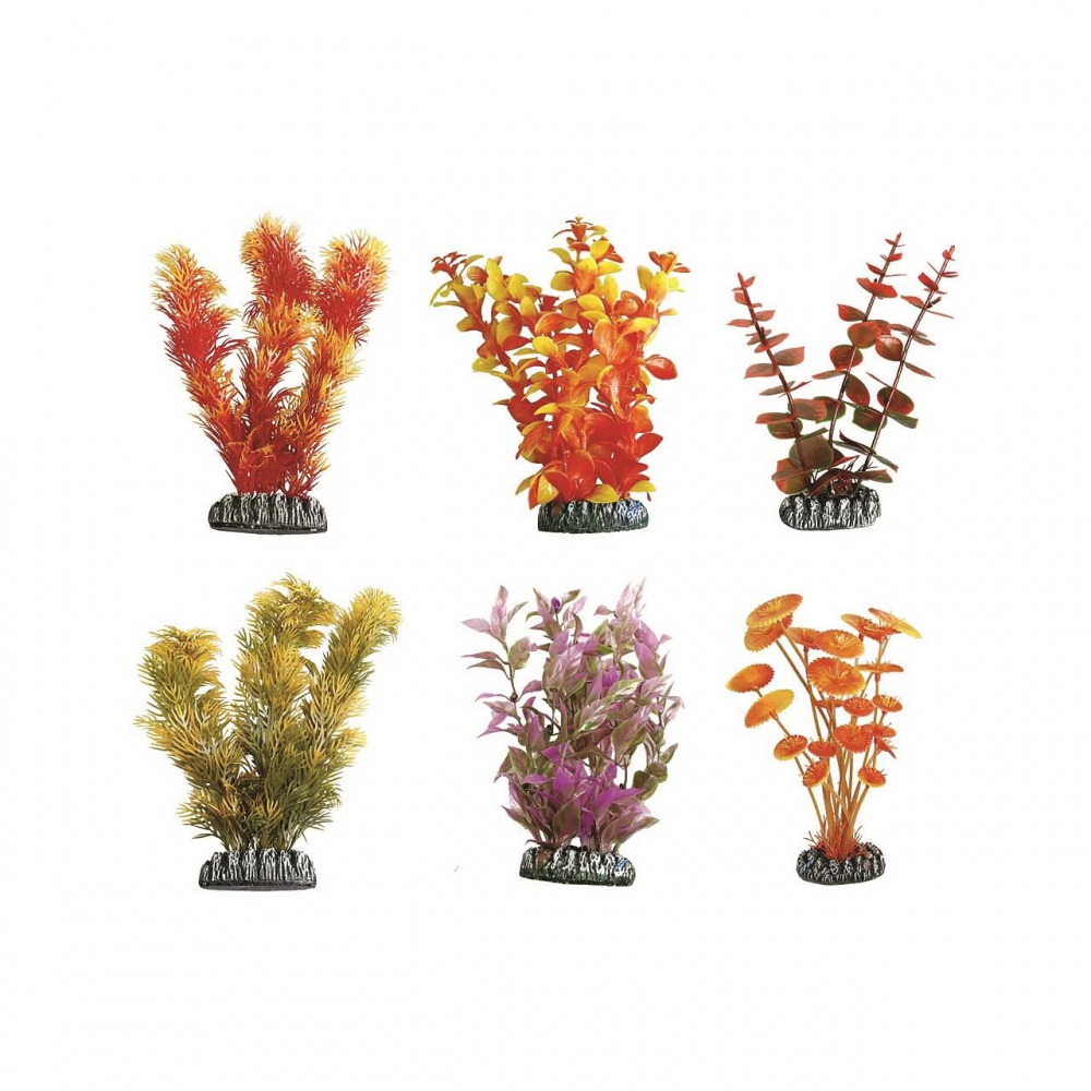 DECOR PENTRU ACVARIU PLANTA CUBA S MULTICOLOR FLAMINGO 9.2x3.8x9.5CM [1]