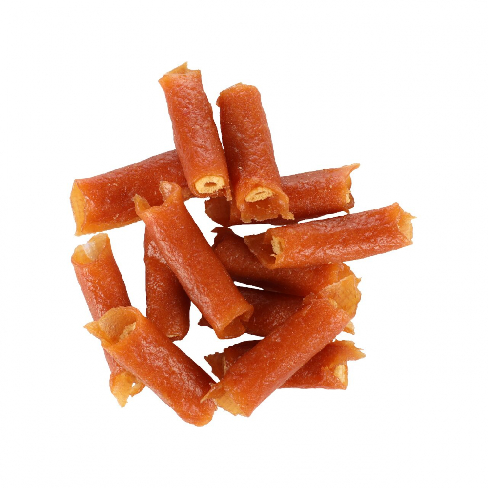 FLAMINGO RECOMPENSE PENTRU CAINI SNACK HAPKI TIP TIGARA CU PUI SI OREZ 85G [1]