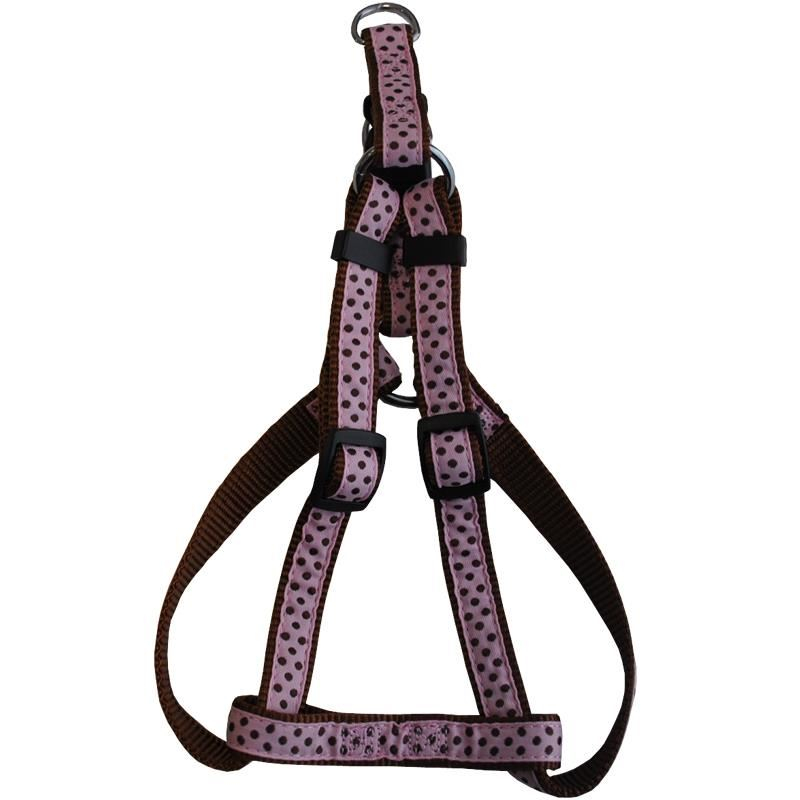 HAM PENTRU CAINI NYLON BULINE PINK CLICK 20MM*40-70CM [1]