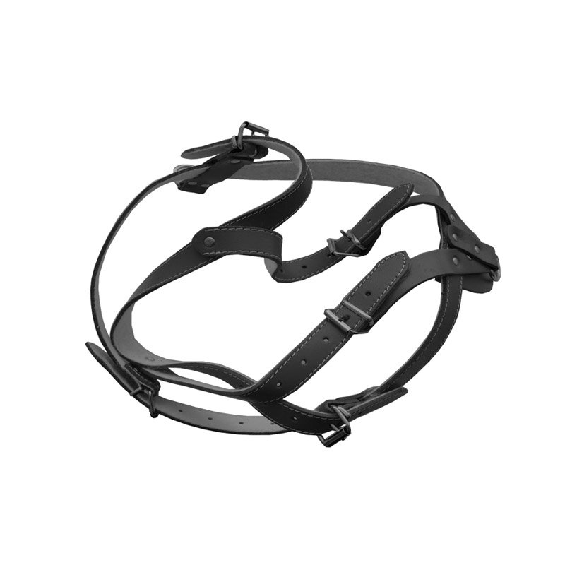 HAM PIELE PENTRU CAINI CU ORNAMENT NR.2 NEGRU 53-59CM [1]