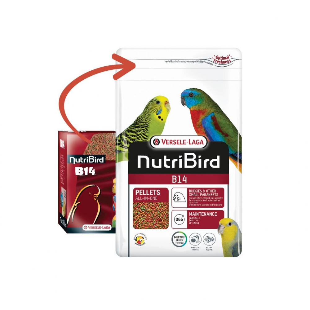 HRANA COMPLETA VERSELE LAGA NUTRIBIRD B14 PENTRU NIMFE SI PERUSI 800 G [2]