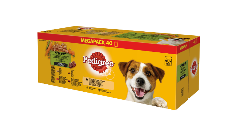 Hrana umeda pentru caini Pedigree Adult, Megapack plicuri, 40 x 100g [2]