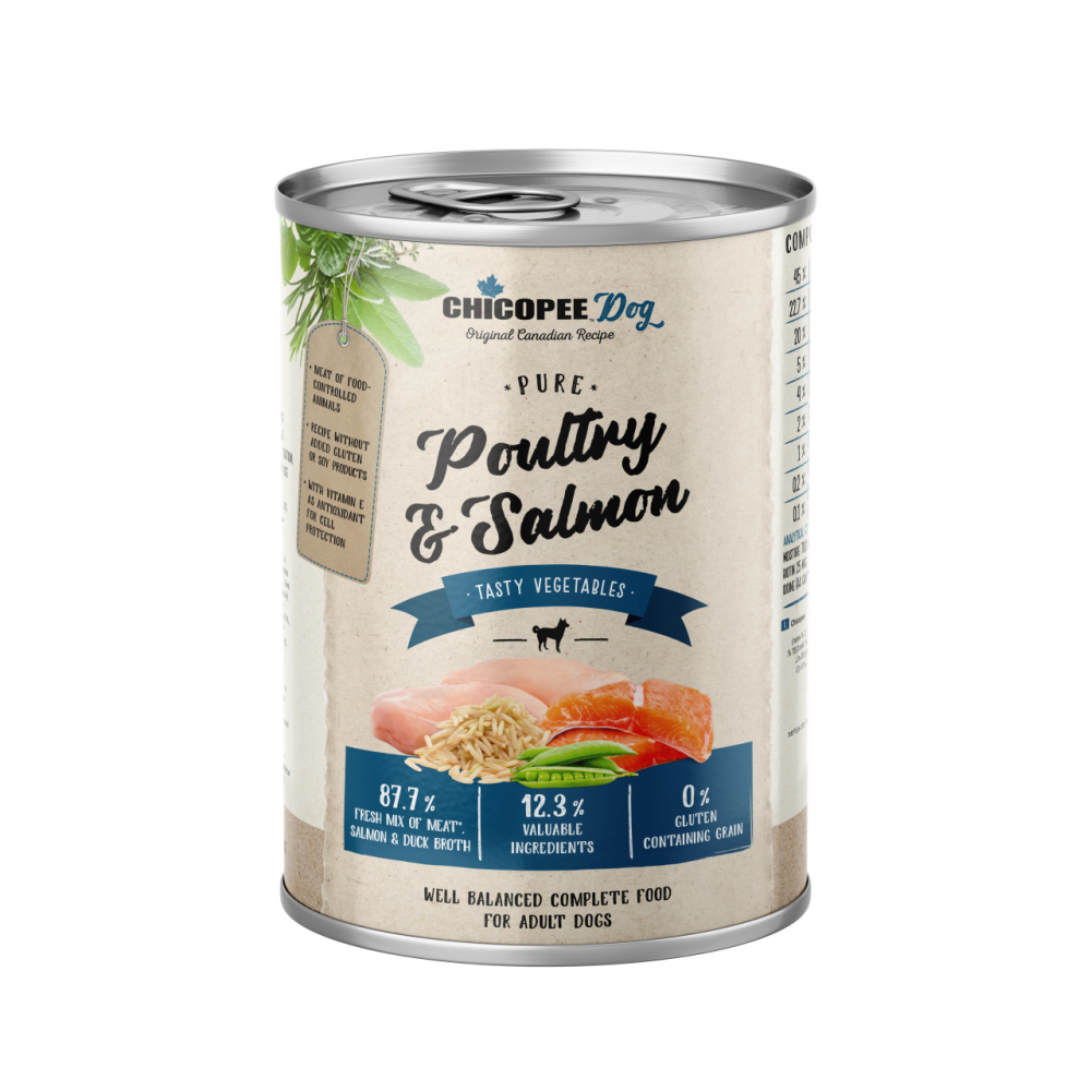 HRANA UMEDA PENTRU CAINI SUPER PREMIUM CHICOPEE PUI&amp;SOMON 400G [1]