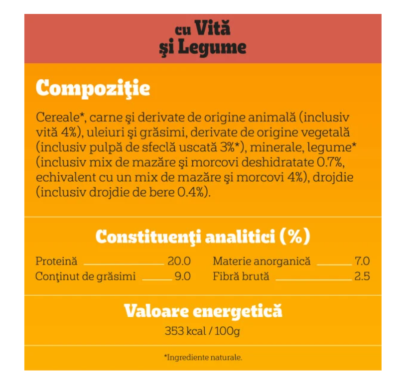 7 KG Hrana uscata pentru caini Pedigree, Adult M/L, Vita si Legume [4]