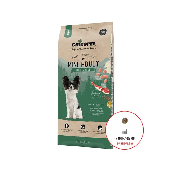 HRANA USCATA PENTRU CAINI SUPER PREMIUM CHICOPEE CNL MINI ADULT LAMB&RICE 15KG [1]