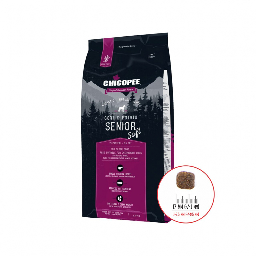 HRANA USCATA PENTRU CAINI SUPER PREMIUM CHICOPEE HNL SOFT SENIOR GOAT&amp;POTATO 12KG [1]