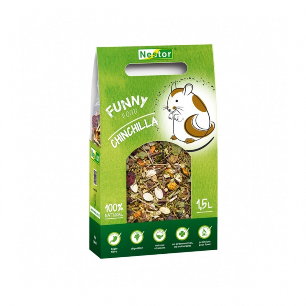 HRANA USCATA PENTRU CHINCHILLA NESTOR FUNNY NATURAL 400 G [1]
