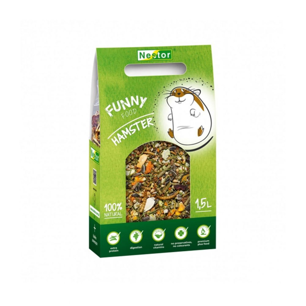 HRANA USCATA PENTRU HAMSTERI NESTOR FUNNY NATURAL 660 G [1]