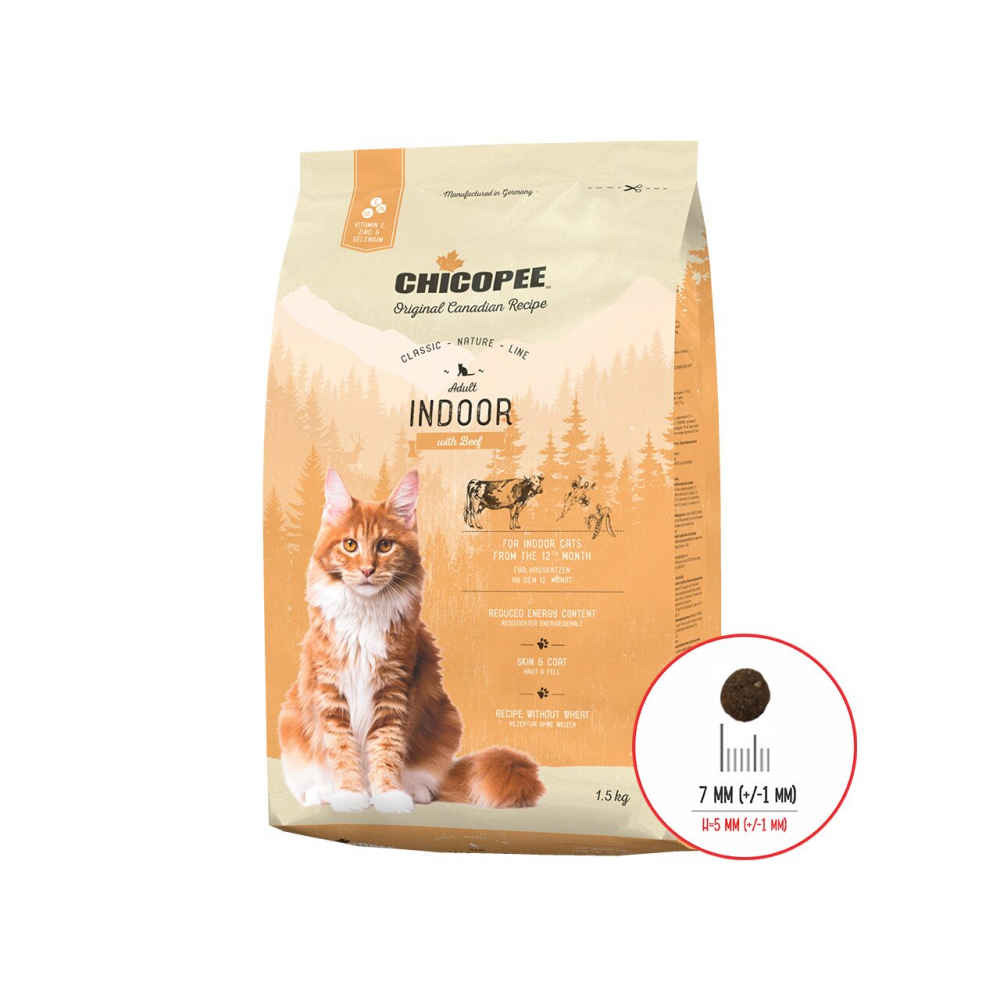 HRANA USCATA PENTRU PISICI SUPER PREMIUM CHICOPEE CNL ADULT INDOOR BEEF 1.5KG [1]
