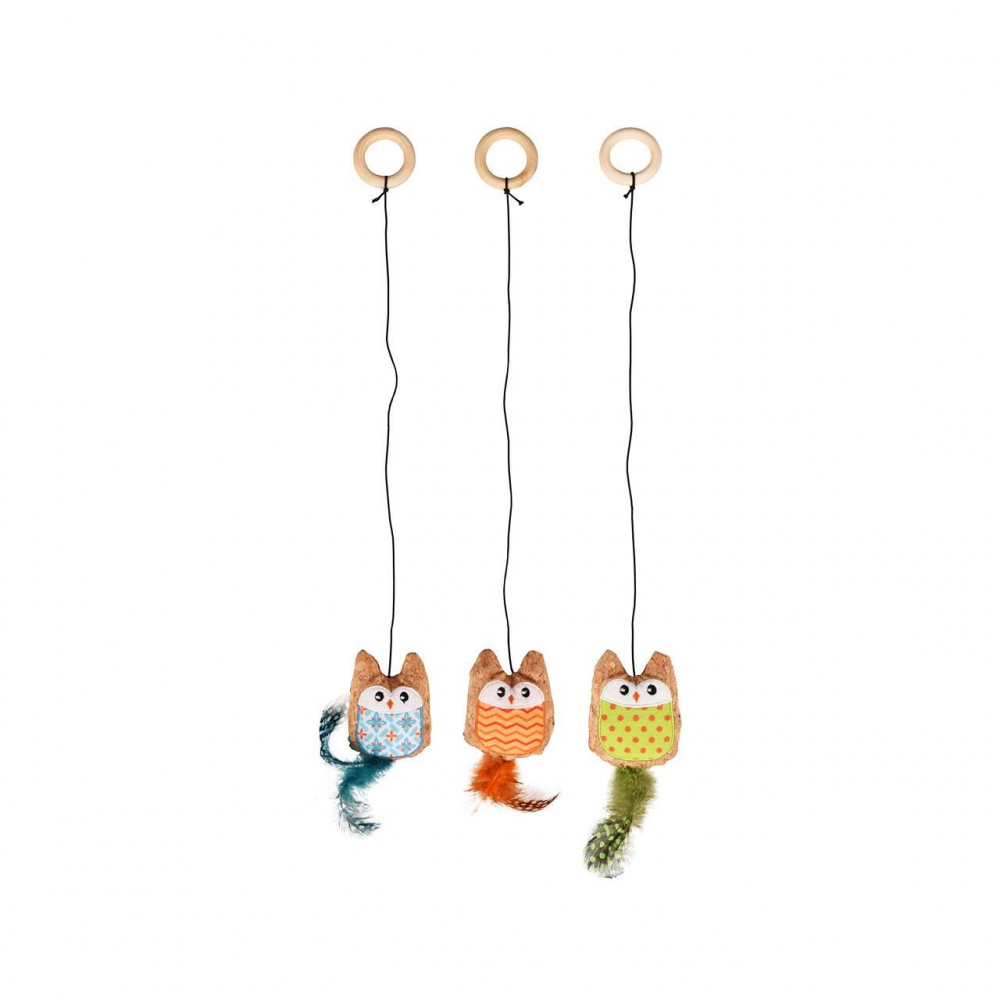 JUCARIE PENTRU PISICI FLAMINGO BUFNITA CU FULGI CULORI MULTIPLE 17x3 CM [1]