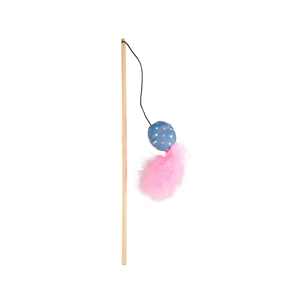 JUCARIE PENTRU PISICI FLAMINGO UNDITA CU MINGE WINNY 40CM [1]