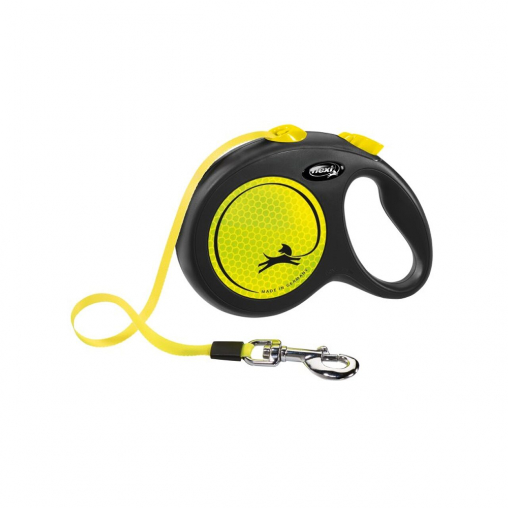 LESA PENTRU CAINI KERBL FLEXI CLASSIC CU BANDA L 5M/50KG NEON [1]