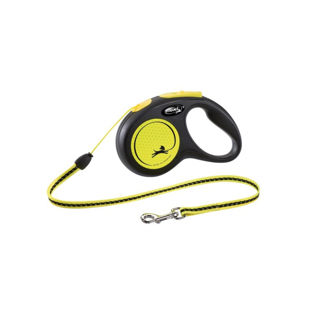 LESA PENTRU CAINI KERBL FLEXI CLASSIC CU FIR S 5M/12KG NEON [1]