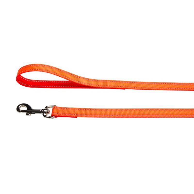 LESA PENTRU CAINI NYLON ORANGE REFLECTORIZANT 10MM*130CM [1]