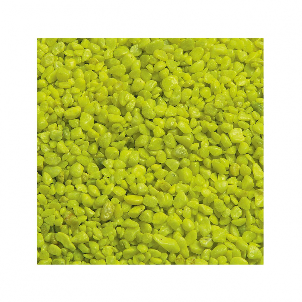 NISIP PENTRU ACVARIU FLAMINGO GALBEN NEON 1KG 4-7MM [1]