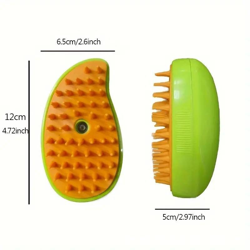 Perie 3 in 1 pentru Animale de Companie, cu Aburi, Pulverizator si Dozator Integrat, Ingrijire Pisici si Caini, Reincarcare USB [2]