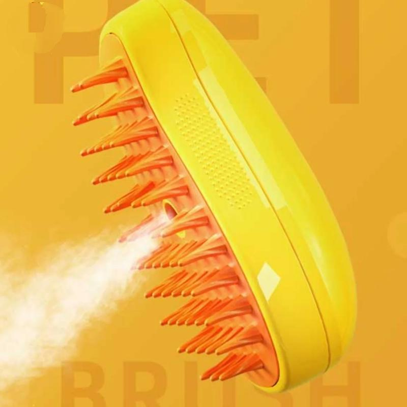 Perie 3 in 1 pentru Animale de Companie, cu Aburi, Pulverizator si Dozator Integrat, Ingrijire Pisici si Caini, Reincarcare USB [8]