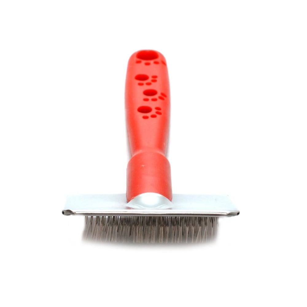 Perie tesala crom, caini si pisici, 14 x 9 cm [2]