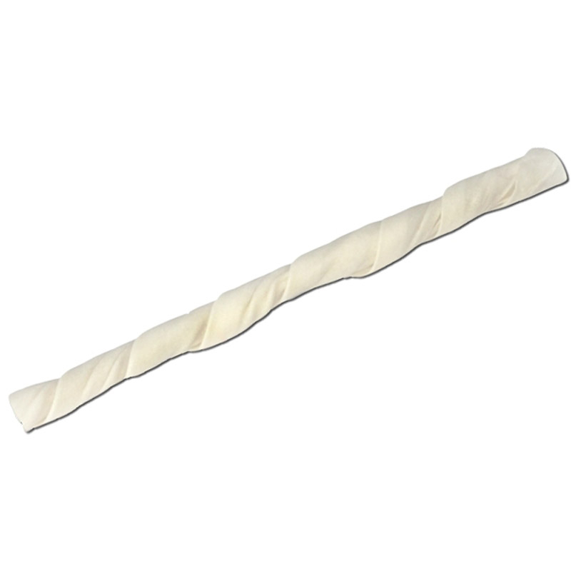 RECOMPENSE PENTRU CAINI BATON ALB PIELE RASUCIT 6MM 100/SET [1]